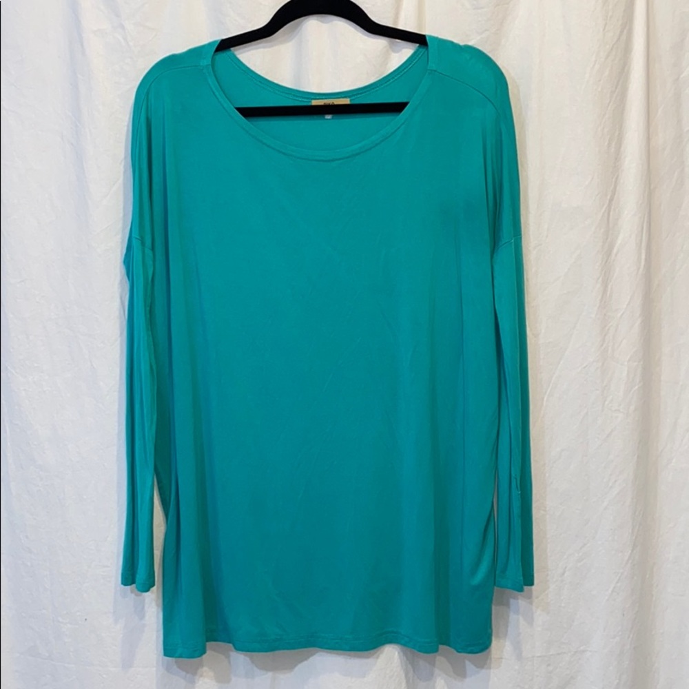 Blue/Green Piko Shirt